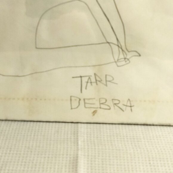 Kitty Watercolor Primitive Artwork Unframed - Picture 3 of 5